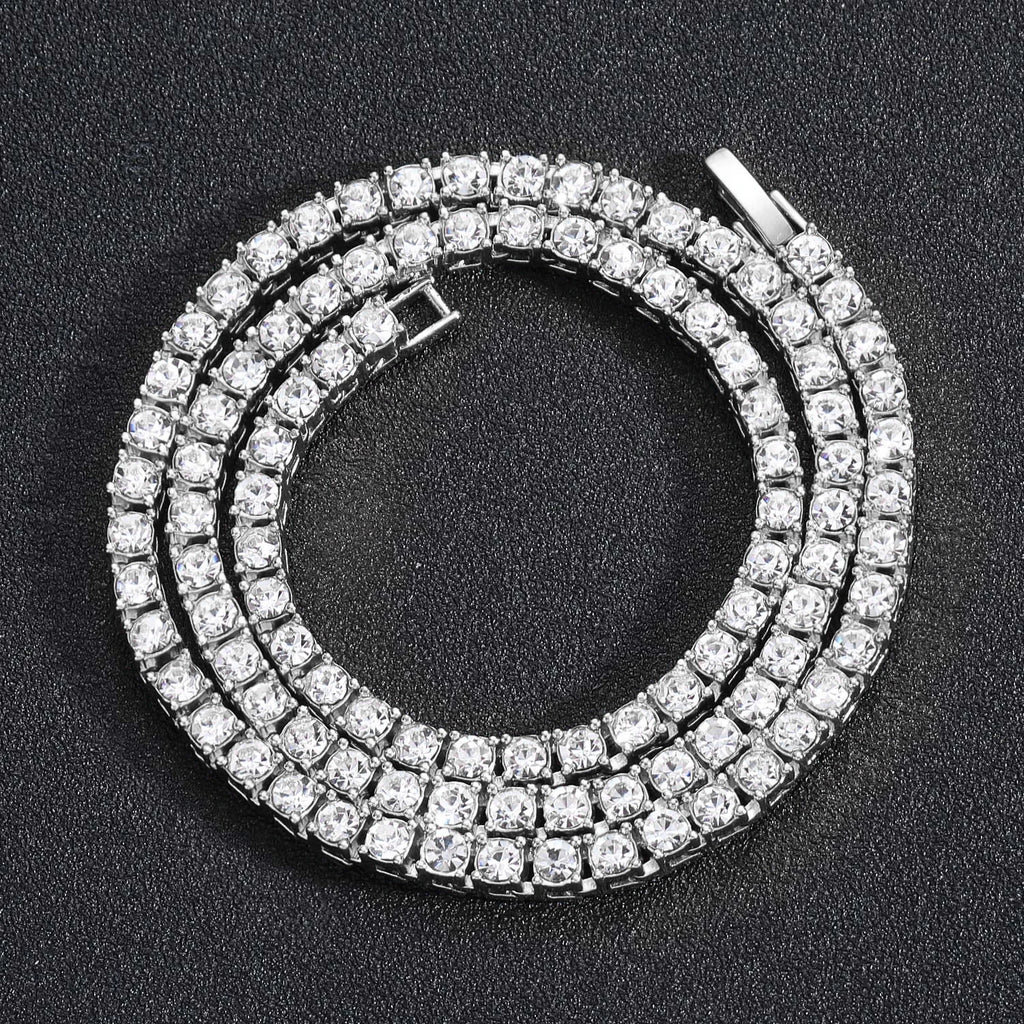 Whiteout Iced Chain — Necklace or Bracelet — Unreal Gems jewelry