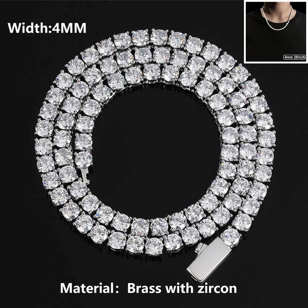 Blizzard Iced Tennis Chain — Necklace or Bracelet — Unreal Gems jewelry