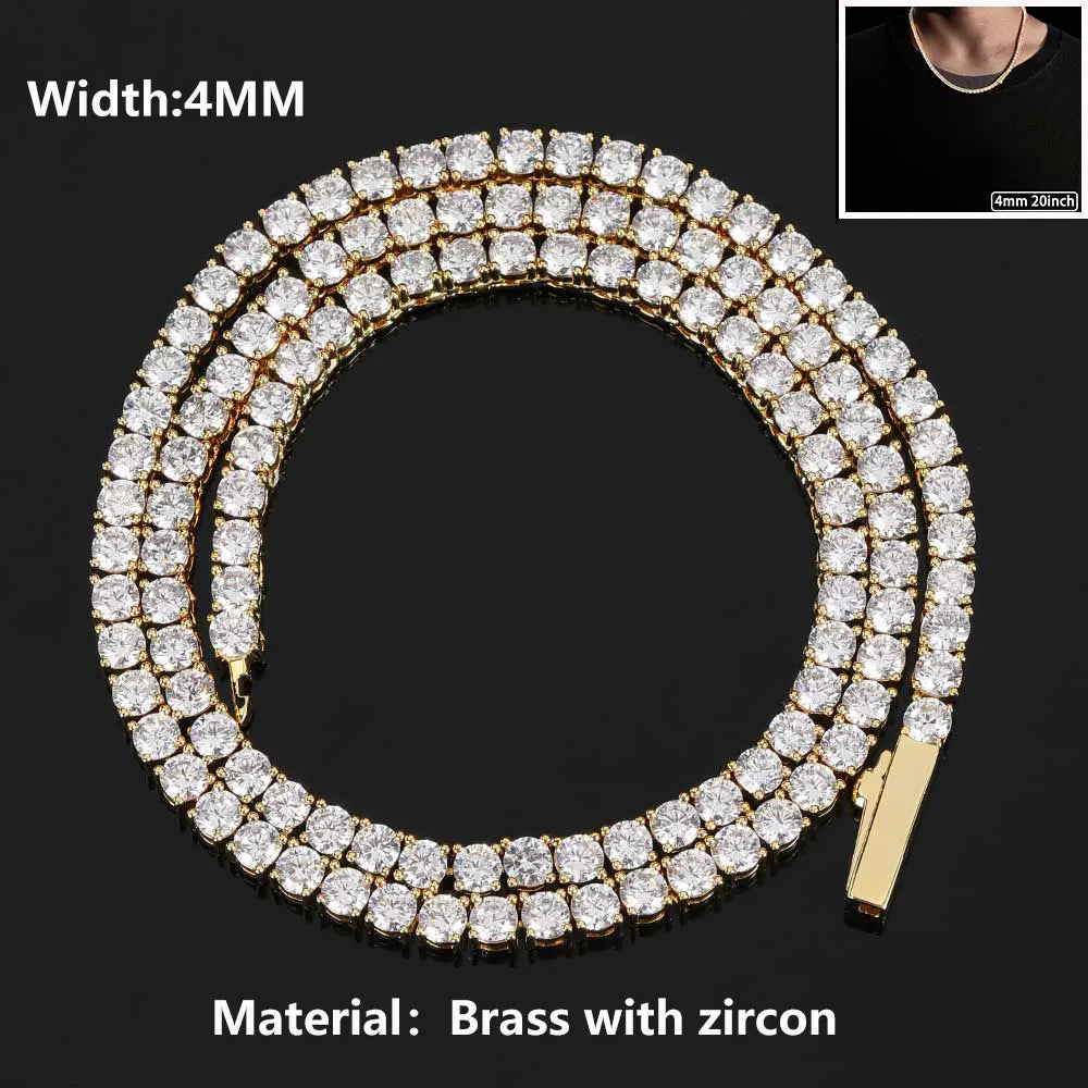 Blizzard Iced Tennis Chain — Necklace or Bracelet — Unreal Gems jewelry