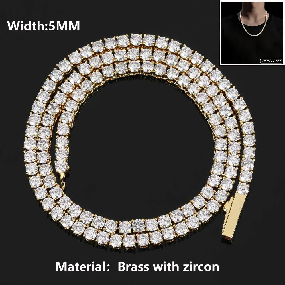 Blizzard Iced Tennis Chain — Necklace or Bracelet — Unreal Gems jewelry