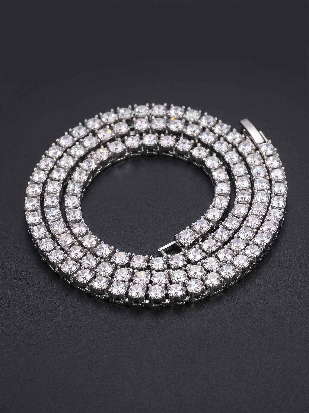 Whiteout Iced Chain — Unreal Gems jewelry
