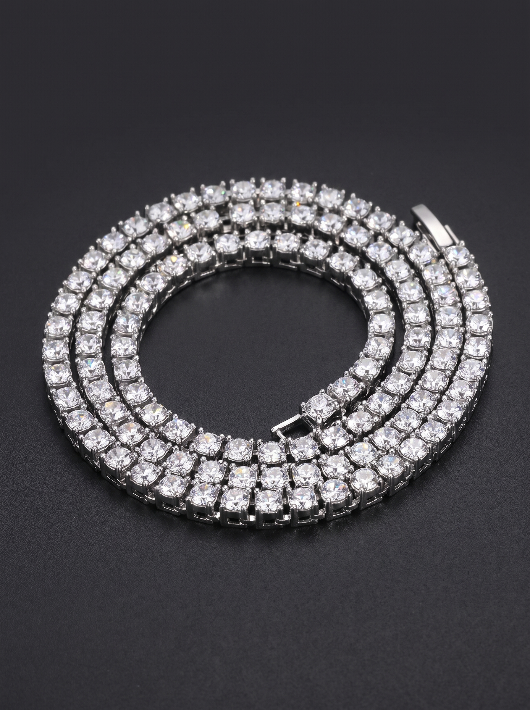 Whiteout Iced Chain — Unreal Gems jewelry