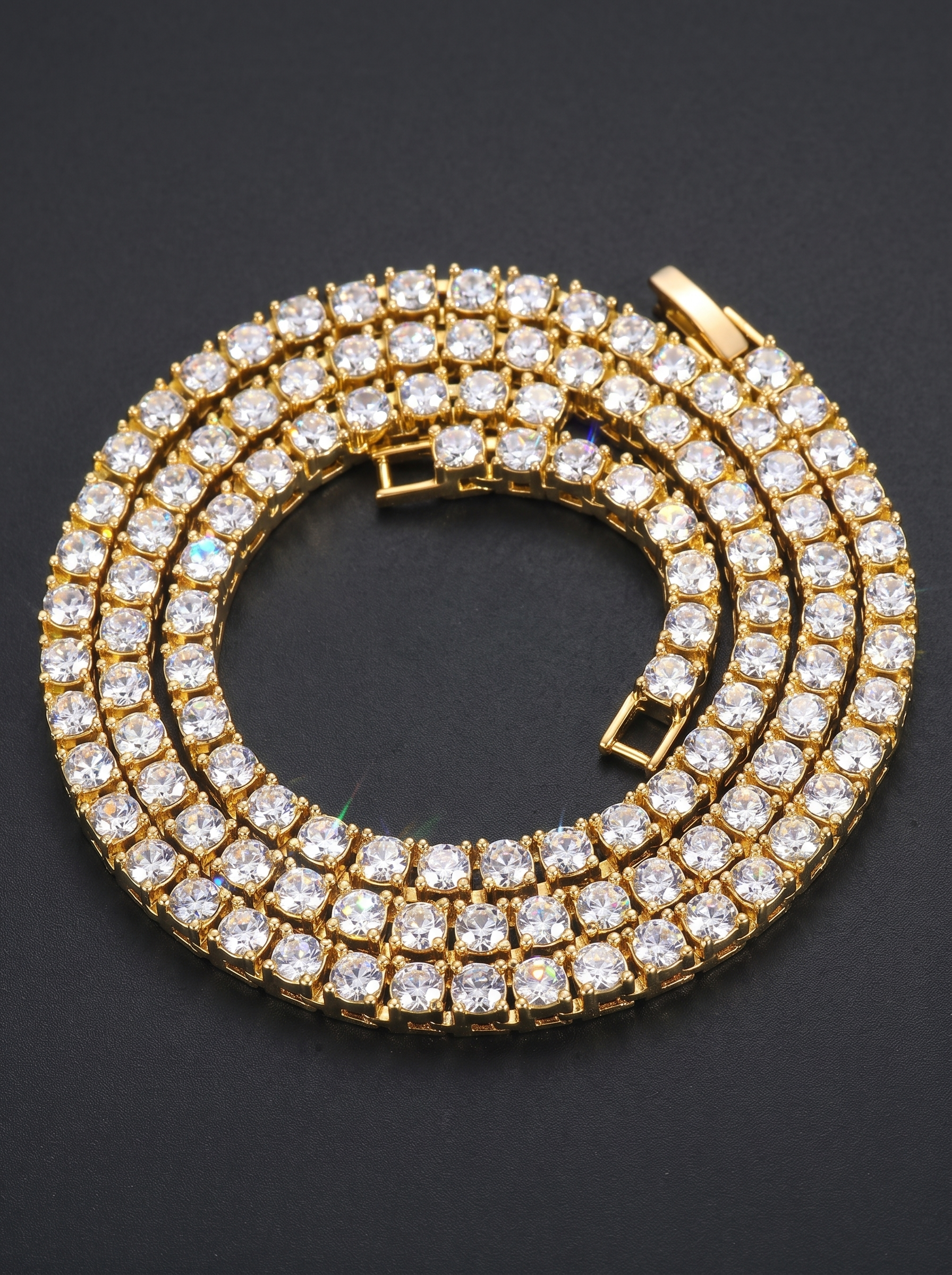 Whiteout Iced Chain — Unreal Gems jewelry
