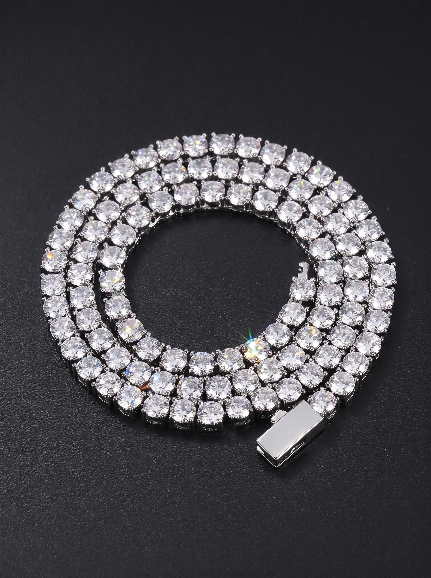 Blizzard Iced Tennis Chain — Unreal Gems jewelry