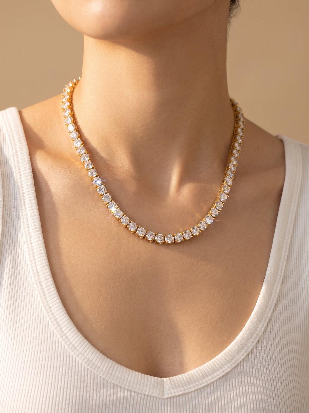 Blizzard Iced Tennis Chain — Unreal Gems jewelry