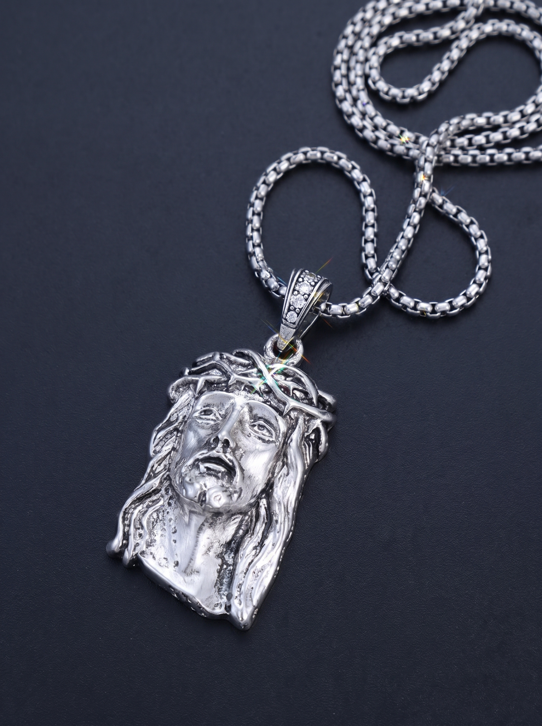Kingdom Crown Pendant Chain — Unreal Gems jewelry