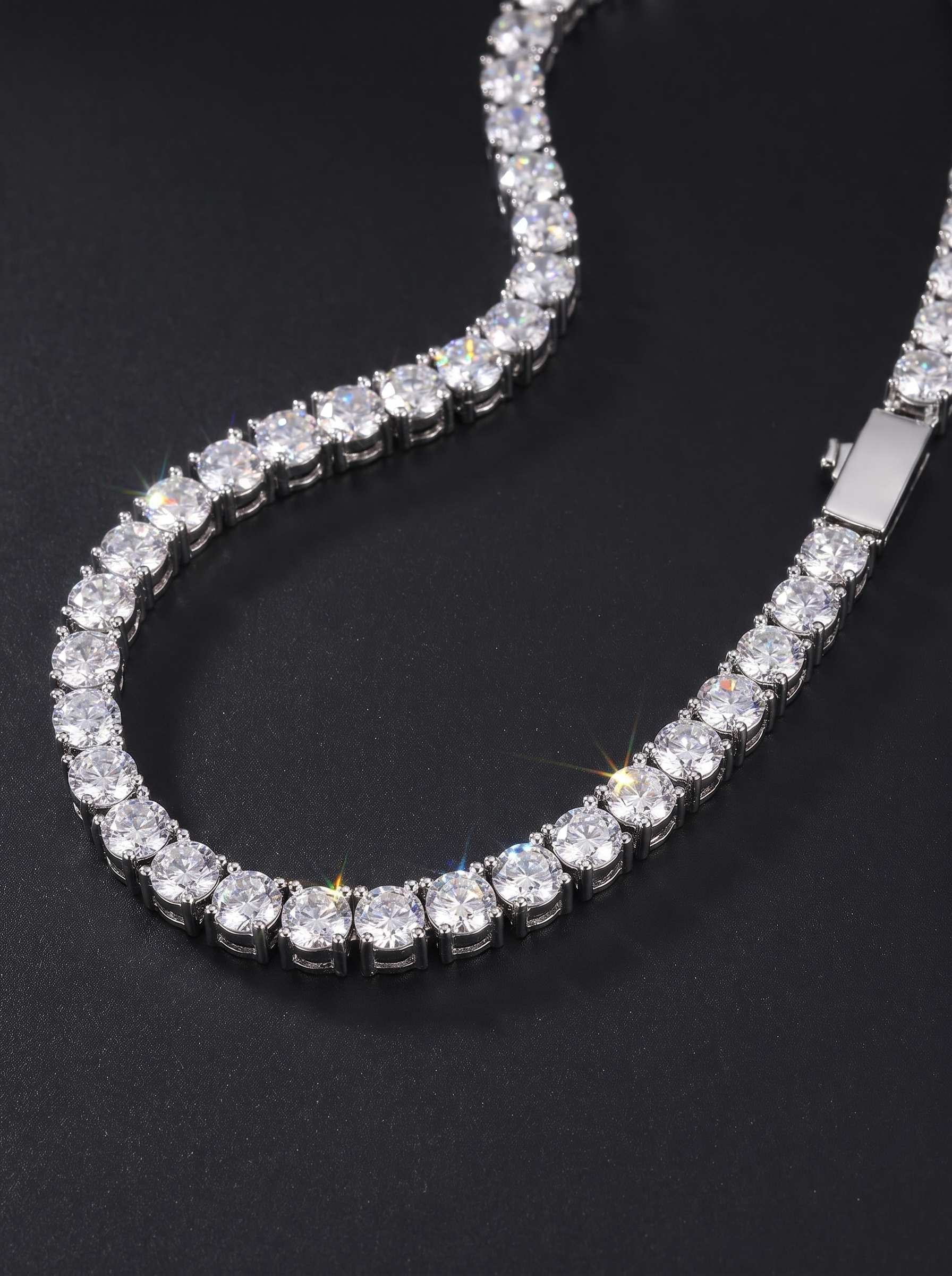 Blizzard Iced Tennis Chain — Unreal Gems jewelry