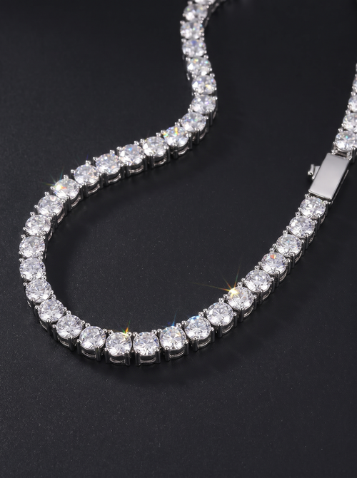 Blizzard Iced Tennis Chain — Unreal Gems jewelry