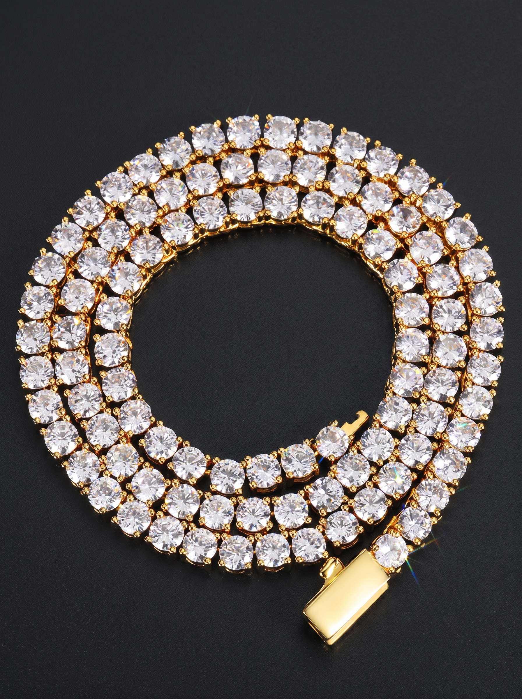 Blizzard Iced Tennis Chain — Unreal Gems jewelry
