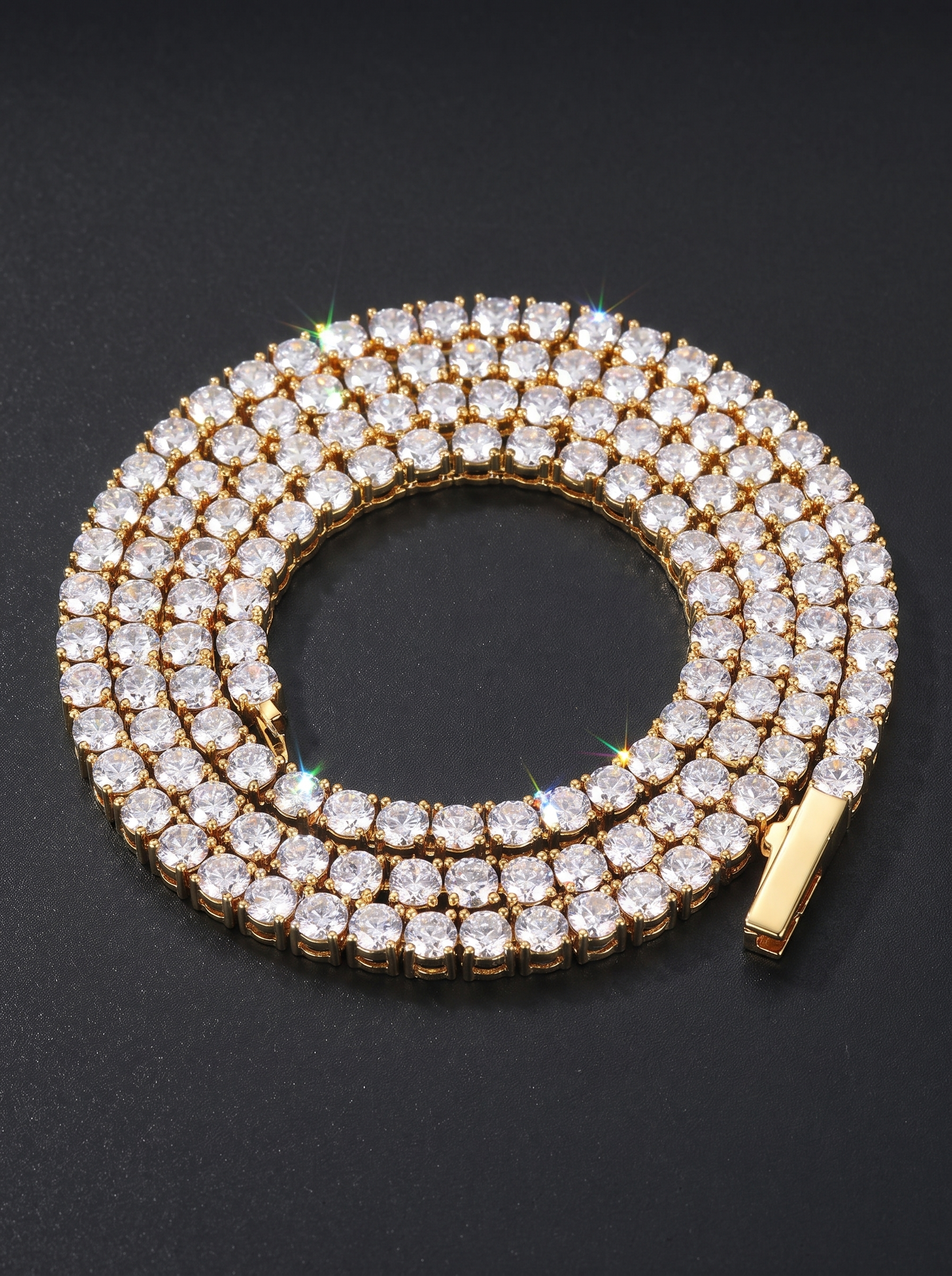 Blizzard Iced Tennis Chain — Unreal Gems jewelry