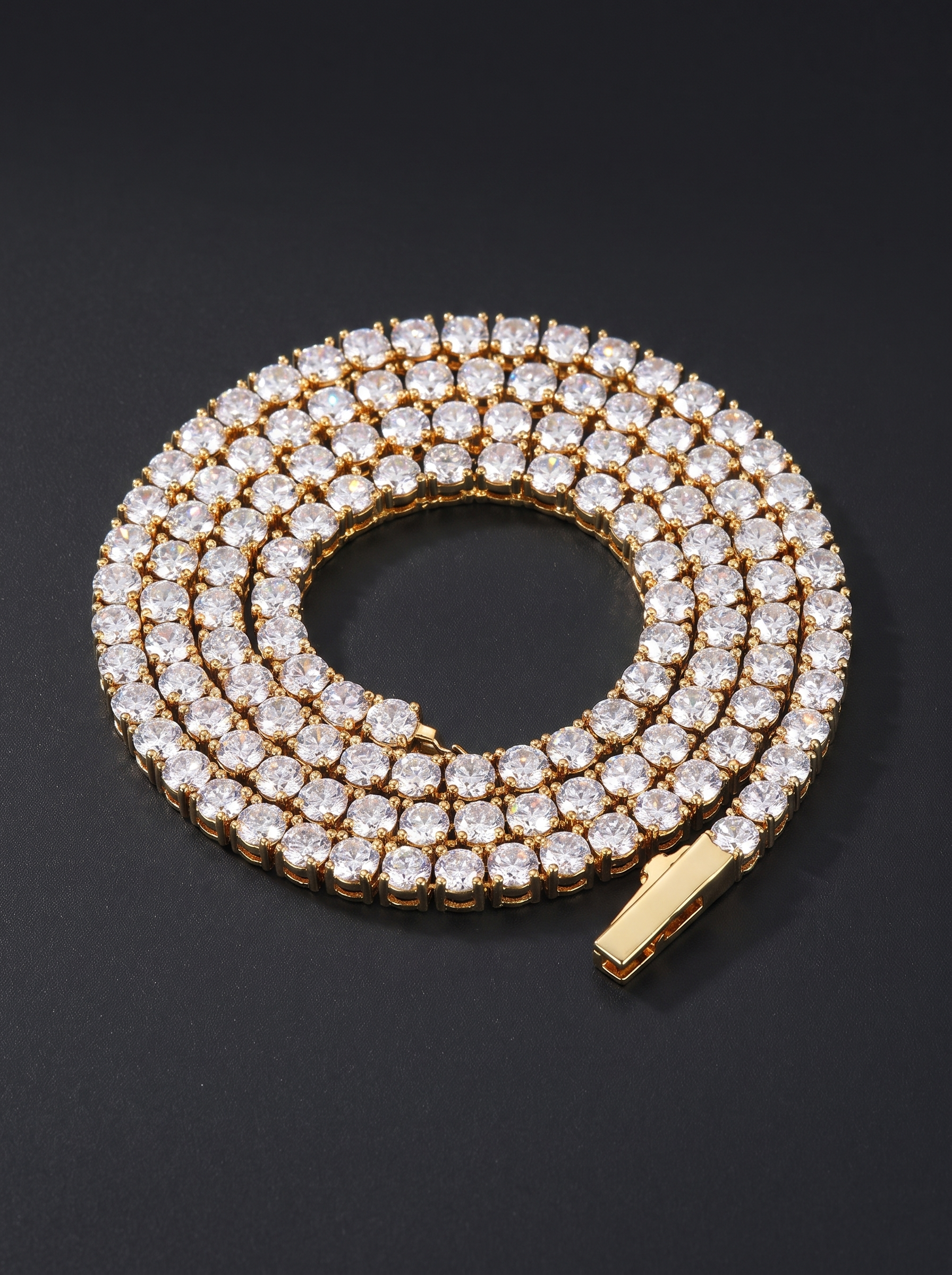 Blizzard Iced Tennis Chain — Unreal Gems jewelry