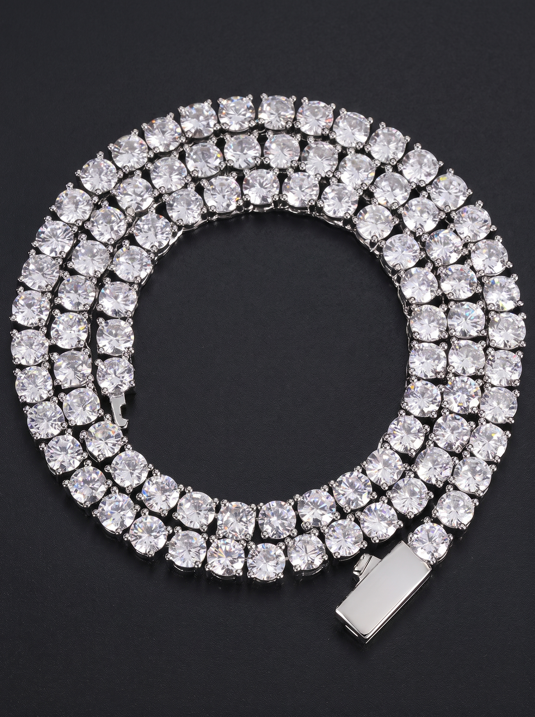 Blizzard Iced Tennis Chain — Unreal Gems jewelry