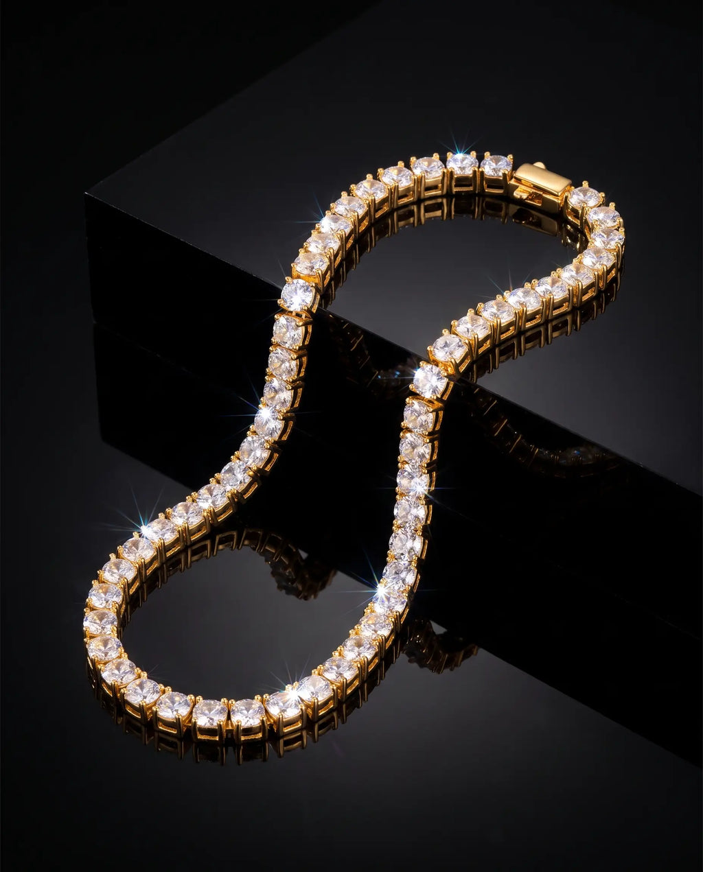 Blizzard Iced Tennis Chain — Unreal Gems jewelry